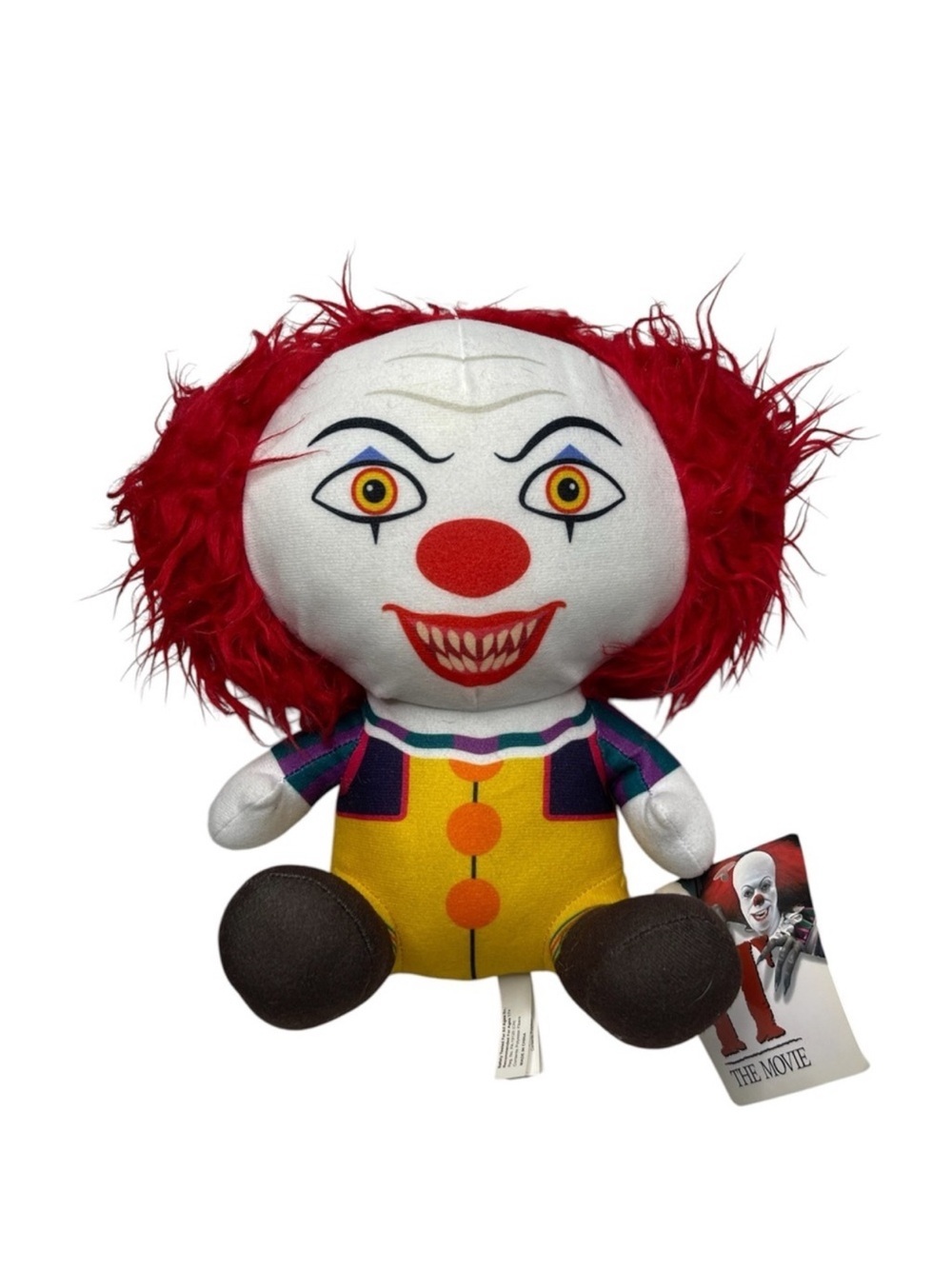 IT Pennywise The Clown Plush 1990 Tim Curry Horror Movie Toy Factory 10"